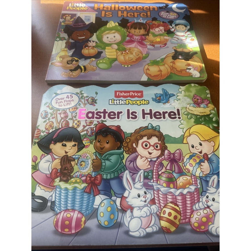 Fisher Orice Little Prople Lift The Flap Board Books Easter Halloween